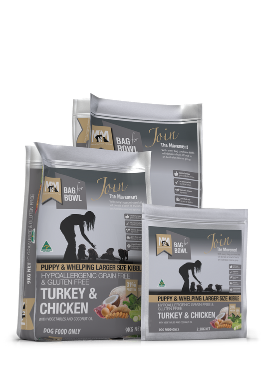 MEALS FOR MUTTS TURKEY & CHICKEN PUPPY & WHELPING KIBBLE 2.5KG