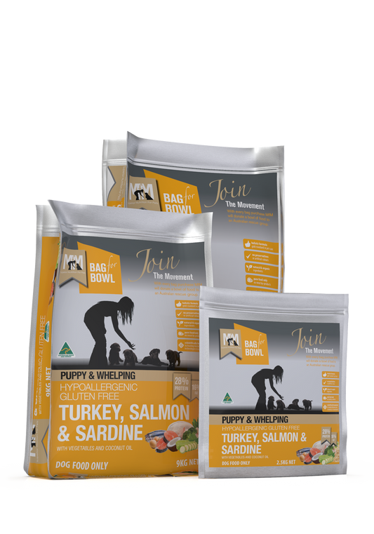 MEALS FOR MUTTS TURKEY, SALMON & SARDINE 9KG