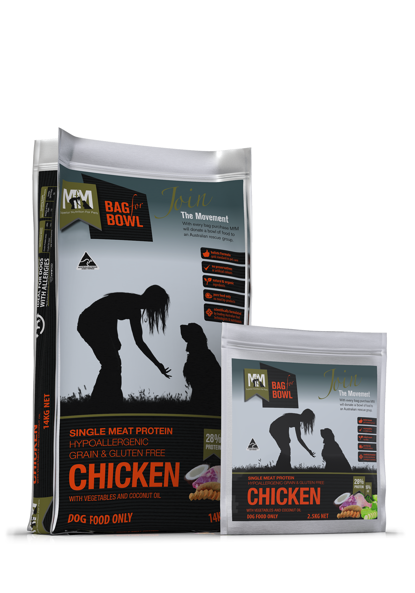 MEALS FOR MUTTS SINGLE PROTEIN CHICKEN GRAIN & GLUTEN FREE 14KG