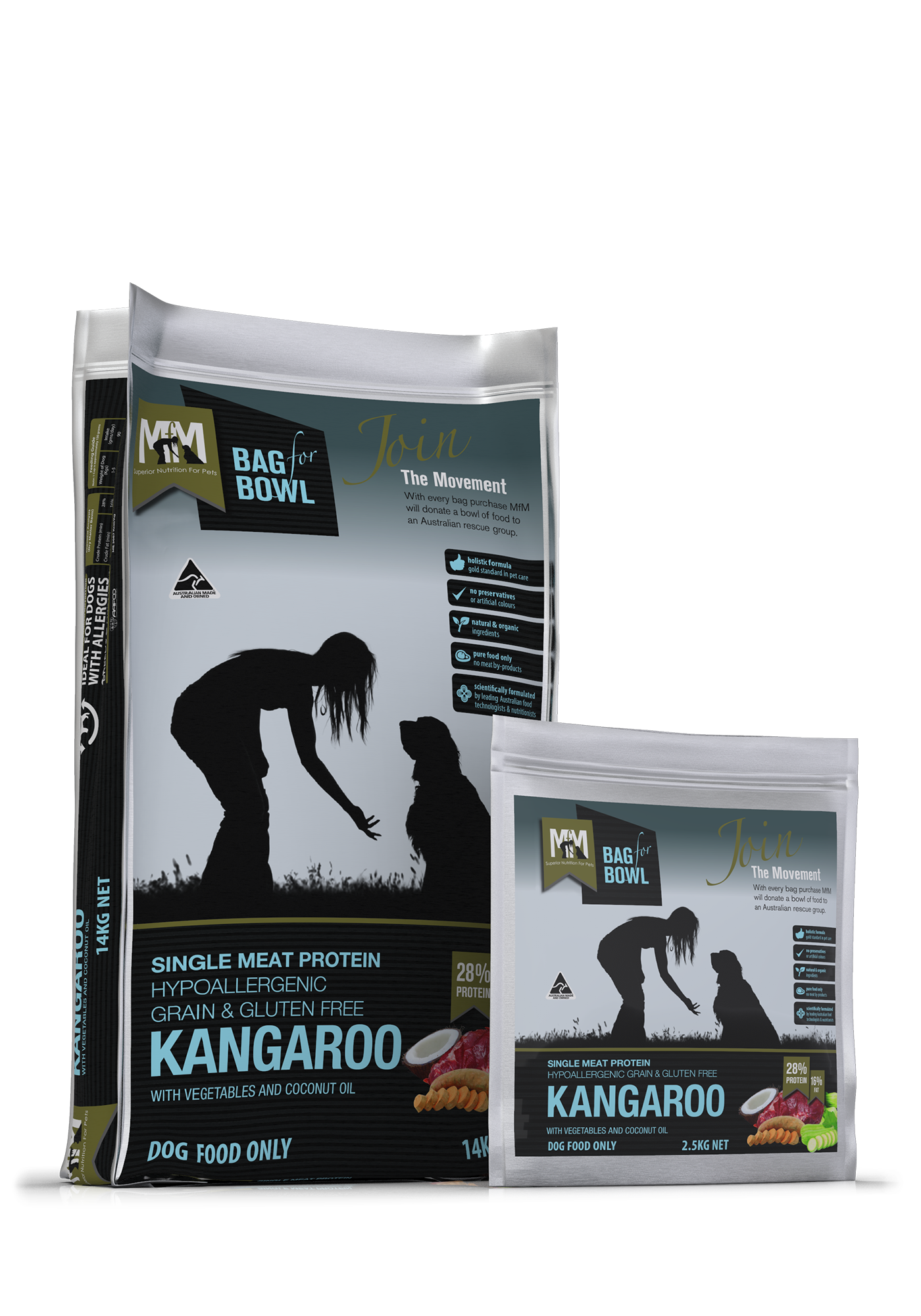 MEALS FOR MUTTS KANGAROO GRAIN & GLUTEN FREE 14KG