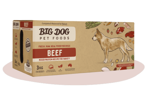 BIG DOG BEEF RAW FOOD FOR DOGS 3KG