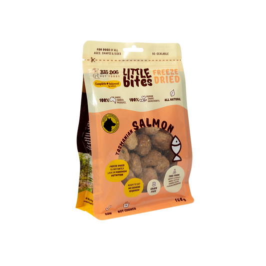 BIG DOG LITTLE BITES SALMON 160G