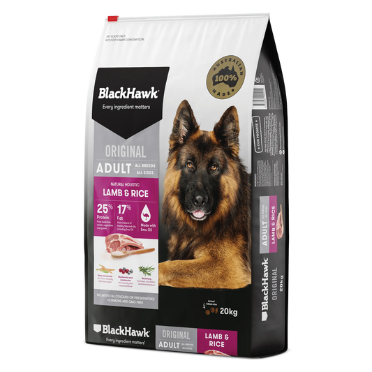BLACK HAWK DOG LAMB & RICE 20KG