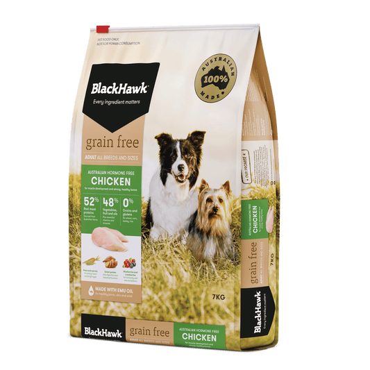 BLACK HAWK DOG CHICKEN GRAIN FREE 7KG