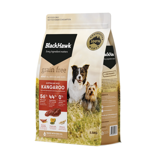BLACK HAWK DOG KANGAROO GRAIN FREE 2.5KG
