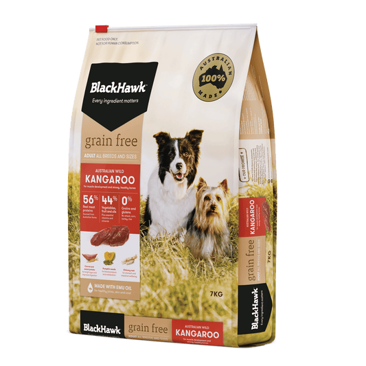 BLACK HAWK DOG KANGAROO GRAIN FREE 7KG