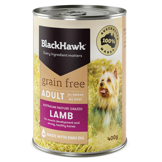 BLACKHAWK LAMB GRAIN FREE 12X400G