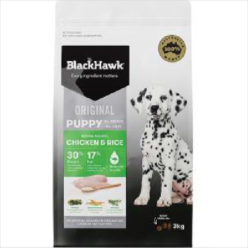 BLACK HAWK PUPPY CHICKEN & RICE 3KG