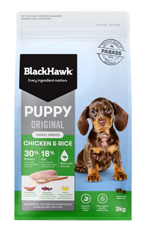 BLACK HAWK PUPPY SMALL BREED CHICKEN & RICE 10KG