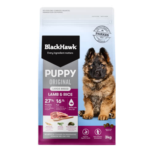 BLACK HAWK PUPPY LARGE BREED LAMB & RICE 3KG