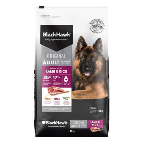 BLACK HAWK DOG LAMB & RICE 10KG
