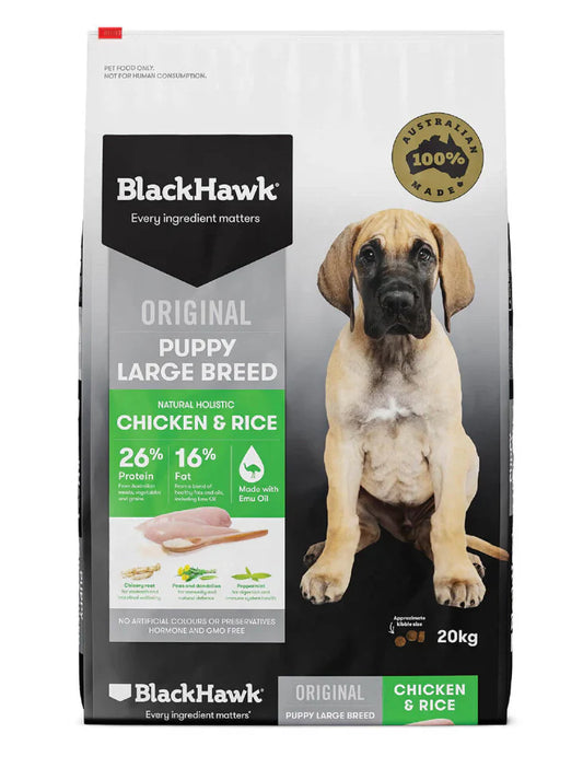 BLACK HAWK PUPPY LARGE BREED CHICKEN 10KG
