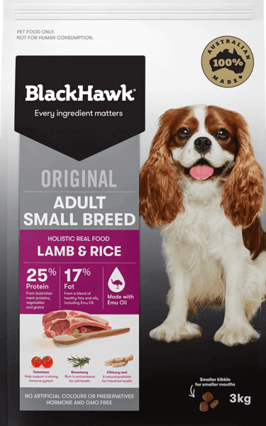 BLACK HAWK SMALL BREED LAMB & RICE 10KG