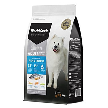 BLACK HAWK DOG FISH & POTATO 3KG