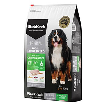 BLACK HAWK DOG LARGE BREED CHICKEN 20KG
