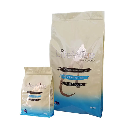LIFEWISE DOG ADULT OCEAN FISH SMALL BITES 18KG