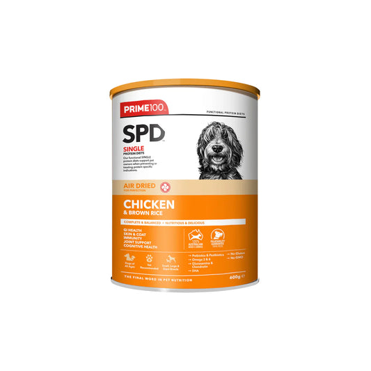 PRIME 100 SPD AIR DRIED CHICKEN & BROWN RICE 600G