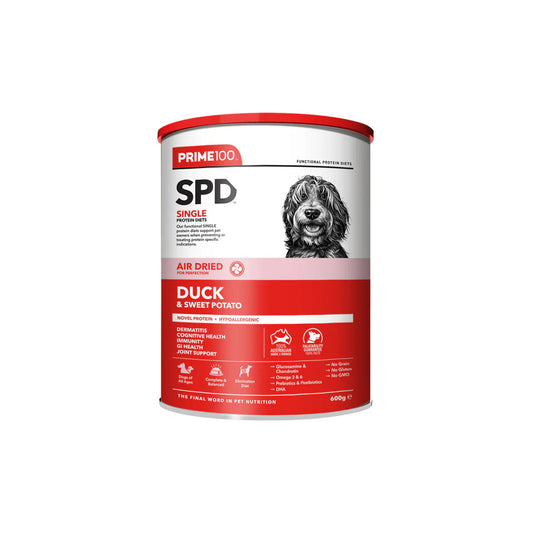 PRIME 100 SPD AIR DRIED DUCK & SWEET POTATO 600G