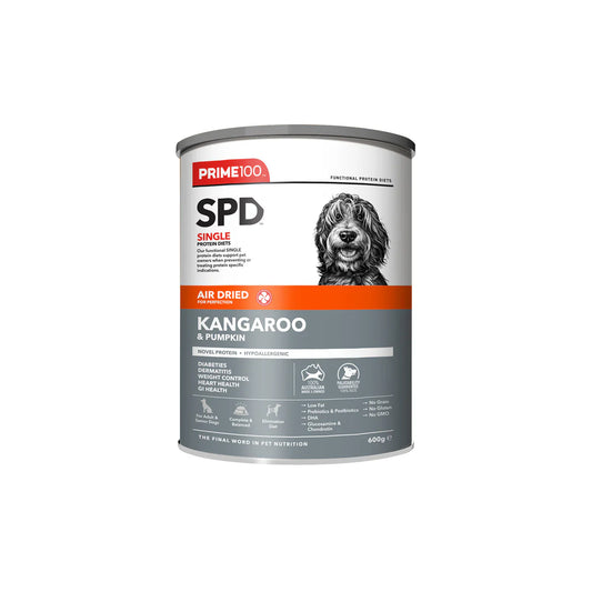 PRIME 100 SPD AIR DRIED KANGAROO & PUMPKIN 600G