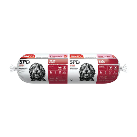PRIME 100 BEEF & CARROT ROLL 2KG