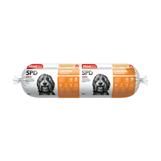 PRIME 100 CHICKEN & BROWN RICE ROLL 2KG