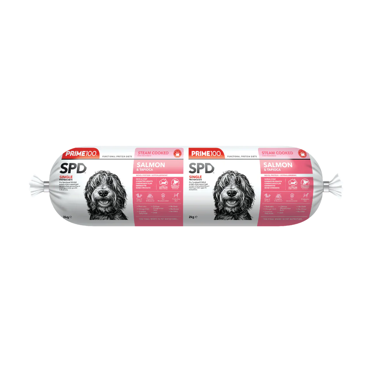 PRIME 100 SALMON & TAPIOCA ROLL 2KG